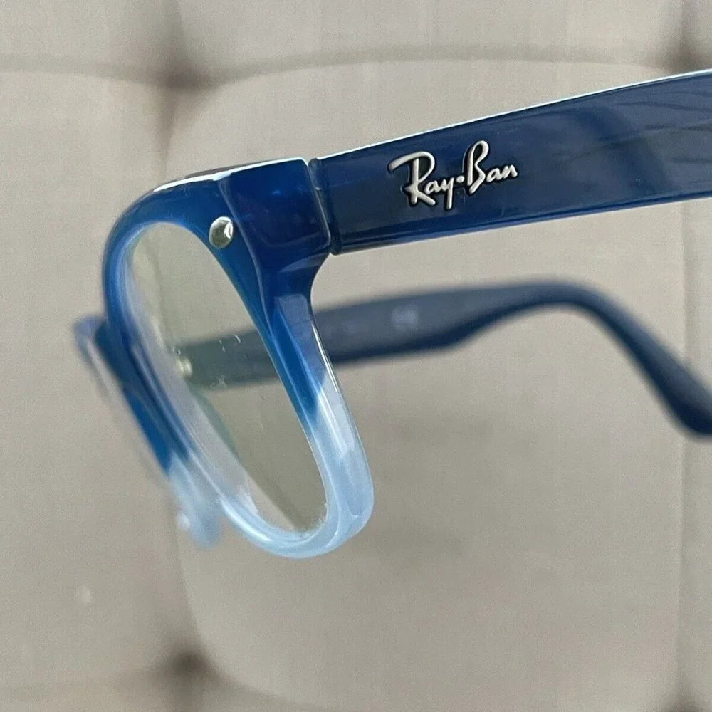 Ray-Ban Youth Eyeglasses Blue Tone Rb1528 Glasses 48[]16 130 Eyewear Frame - Picture 2 of 12